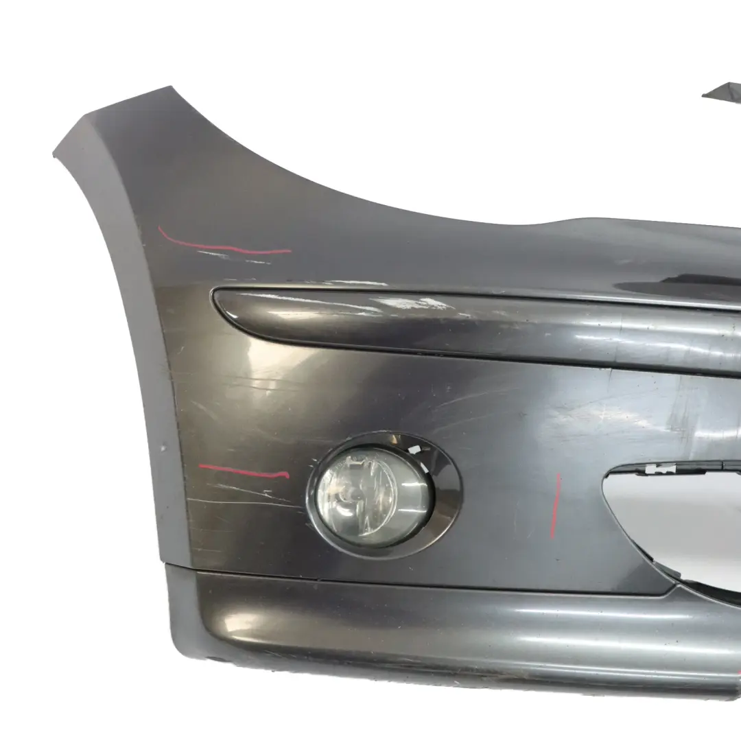 Complete Front Bumper Trim Panel Sparkling Graphite Metallic to BMW E87 with Part number 0032635 BMW E87 Complete Front Bumper Trim Panel Sparkling Graphite Metallic - SKU 0032635-SG - Part number 0032635