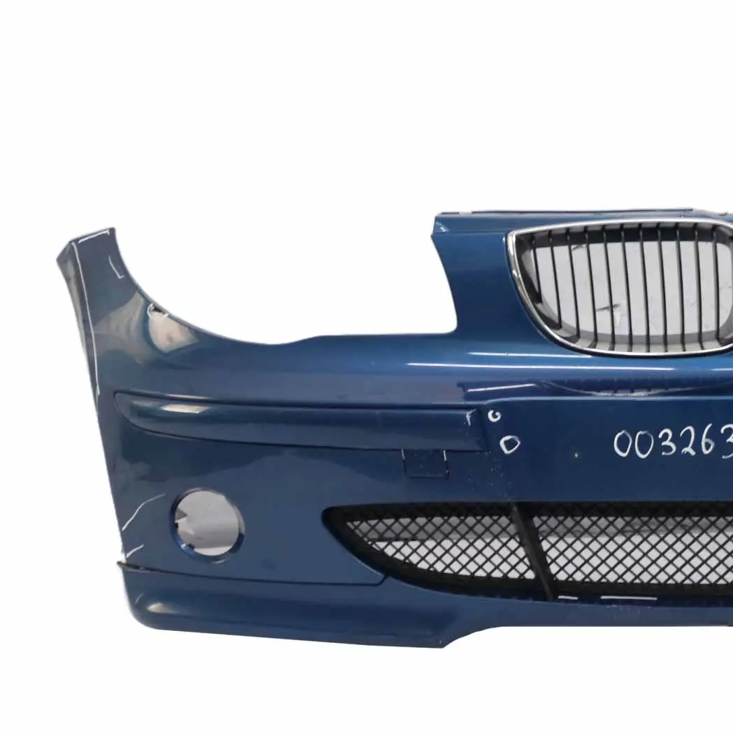 BMW E87 Complete Front Bumper Trim Panel Sydneyblau Sydney Blau Blue - A19 - SKU 0032635-SYD - Part number 0032635