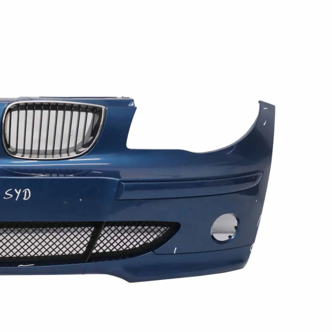 Complete Front Bumper Trim Panel Sydneyblau Sydney Blau Blue - A19 to BMW E87 with Part number 0032635 BMW E87 Complete Front Bumper Trim Panel Sydneyblau Sydney Blau Blue - A19 - SKU 0032635-SYD - Part number 0032635