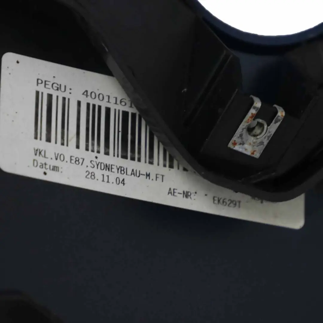 Zderzak Przedni Sydneyblau - A19 do BMW E87 o numerze 0032635 BMW E87 Zderzak Przedni Sydneyblau - A19 - SKU 0032635-SYD - Numer Części 0032635