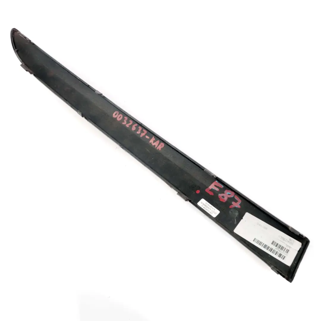 Bumper Guard Trim Strip Left N/S Karmesinrot Crimson Red to BMW 1 Series E87 with Part number 0032637 BMW 1 Series E87 Bumper Guard Trim Strip Left N/S Karmesinrot Crimson Red - SKU 0032637-KAR - Part number 0032637