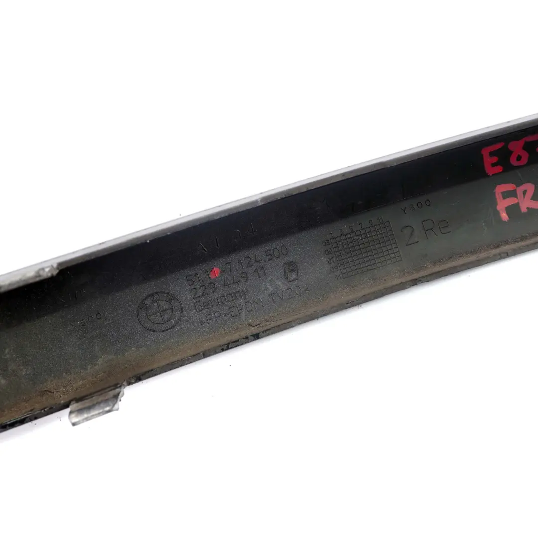 BMW 1 E87 Stossleiste Blende Abdeckung Vorne Links Quarzblau Blau A18 - SKU 0032638-QB - Teilenummer 0032638