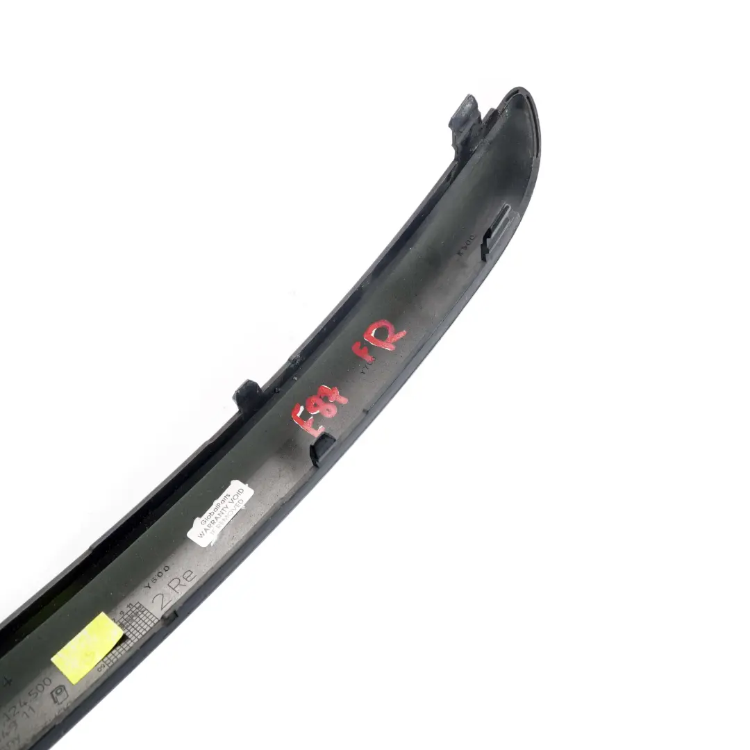 BMW 1 Series E87 Bumper Guard Strip Front Right O/S Schwarz 2 - SKU 0032638-SCH - Part number 7124500
