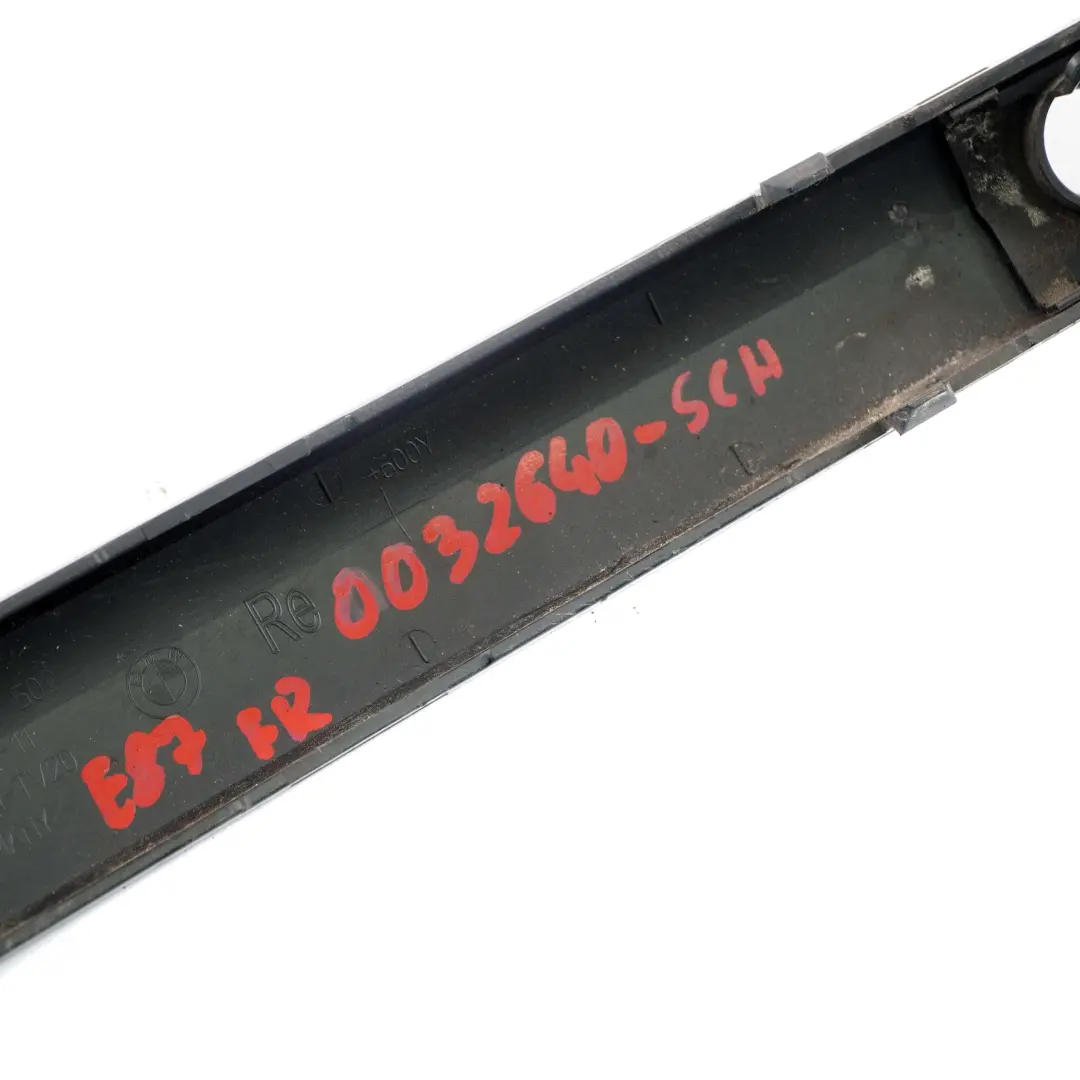 BMW E87 Stoßstange Stossleiste Blende Abdeckung Vorne Rechts Schwarz 2 7124502 - SKU 0032640-SCH - Teilenummer 0032640