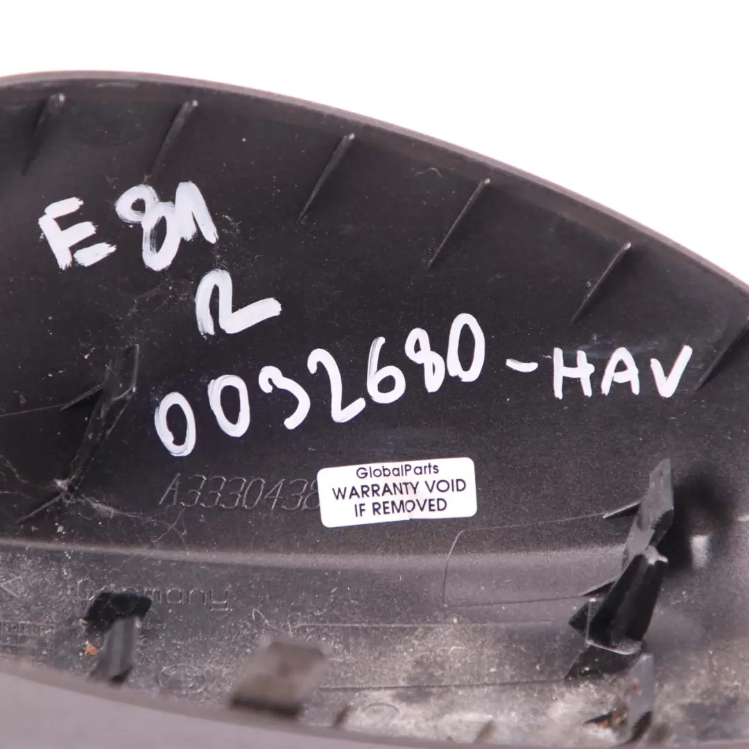 Right O/S Cover Cap Casing Mirror Wing Havanna Mojave Metallic A17 to BMW E81 E87 with Part number 0032680 BMW E81 E87 Right O/S Cover Cap Casing Mirror Wing Havanna Mojave Metallic A17 - SKU 0032680-HAV - Part number 0032680