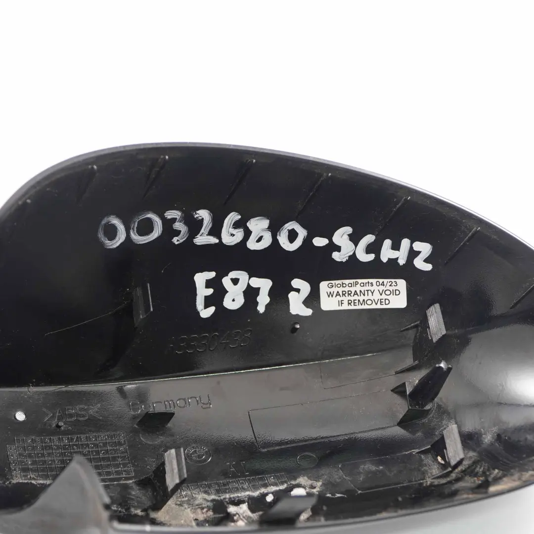 Abdeckkappe Spiegel Abdeckung Rechts Schwarz 2 Black 668 für BMW 1 er E81 E87 mit Teilenummer 0032680 BMW 1 er E81 E87 Abdeckkappe Spiegel Abdeckung Rechts Schwarz 2 Black 668 - SKU 0032680-SCH2 - Teilenummer 0032680