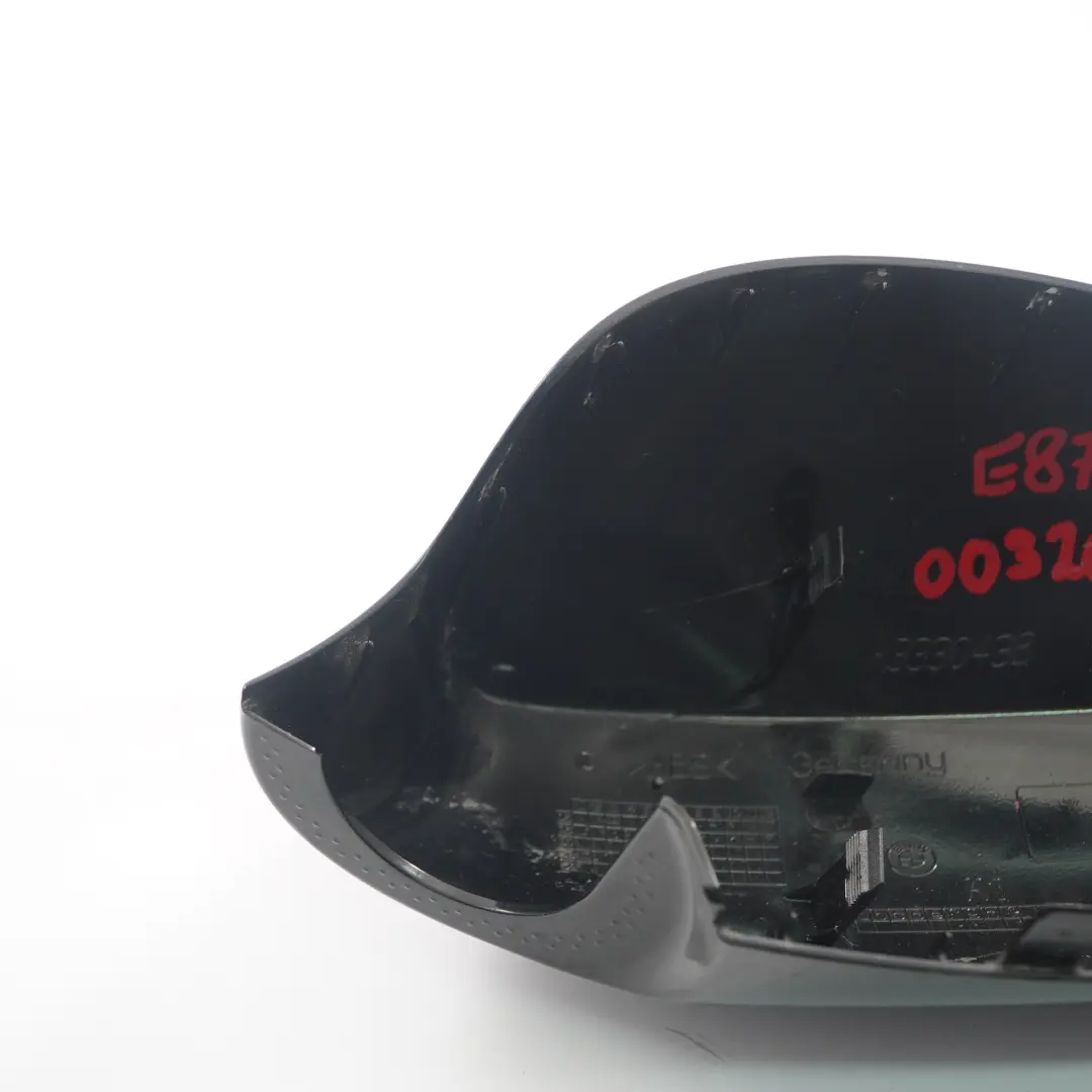 BMW E87 Derecha Tapa Carcasa Espejo Retrovisor Negro Schwarz 2 - 668 - SKU 0032680-SCH3 - Número de pieza 0032680