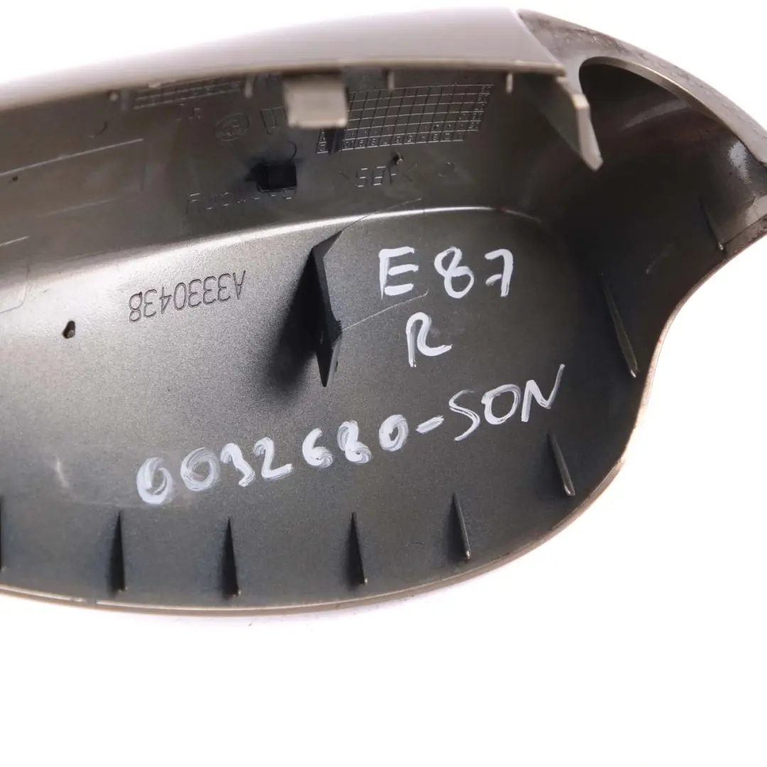 Wing Mirror Cover BMW E81 E87 Right O/S Cap Casing Sonora Metallic A23 to with Part number 0032680 Wing Mirror Cover BMW E81 E87 Right O/S Cap Casing Sonora Metallic A23 - SKU 0032680-SON - Part number 0032680