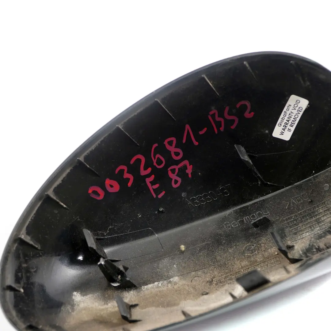 Tapa EspejoBMW E87 E81 Tapa Carcasa Izquierda Negro Zafiro Metalico 475 para con número de pieza 0032681 Tapa EspejoBMW E87 E81 Tapa Carcasa Izquierda Negro Zafiro Metalico 475 - SKU 0032681-BS2 - Número de pieza 0032681