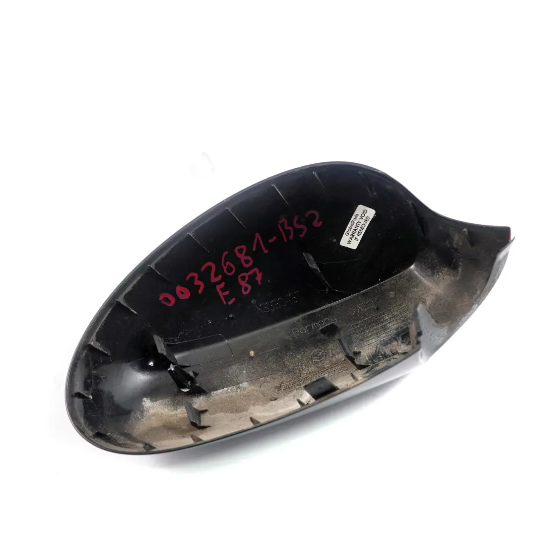  Wing Mirror Cover BMW E87 E81 Cap Casing Left N/S Black Sapphire Metallic 475 - SKU 0032681-BS2 - Part number 0032681