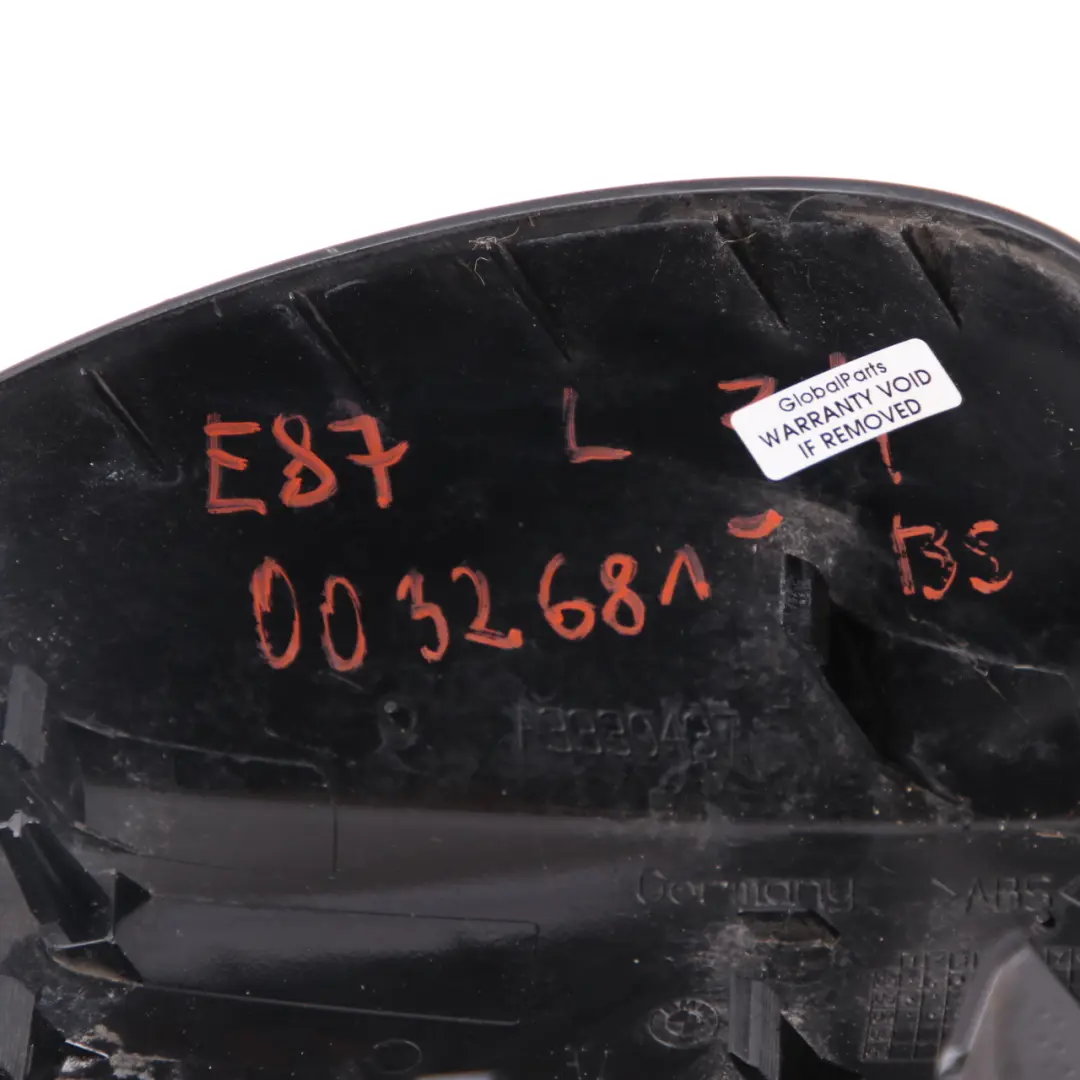 Tapa Espejo Retrovisor Izquierdo Zafiro Negro Metalico 475 para BMW E81 E87 con número de pieza 0032681 BMW E81 E87 Tapa Espejo Retrovisor Izquierdo Zafiro Negro Metalico 475 - SKU 0032681-BS - Número de pieza 0032681