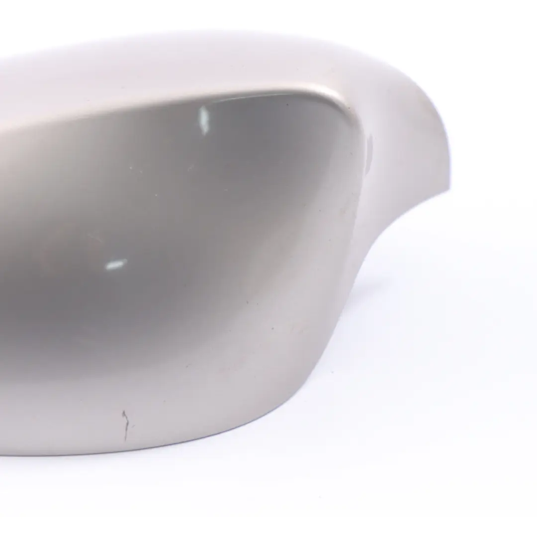 BMW E81 E82 E87 Capuchon de rétroviseur gauche Kaschmirsilber Argent A72 - SKU 0032681-KAS - Numéro de pièce 0032681