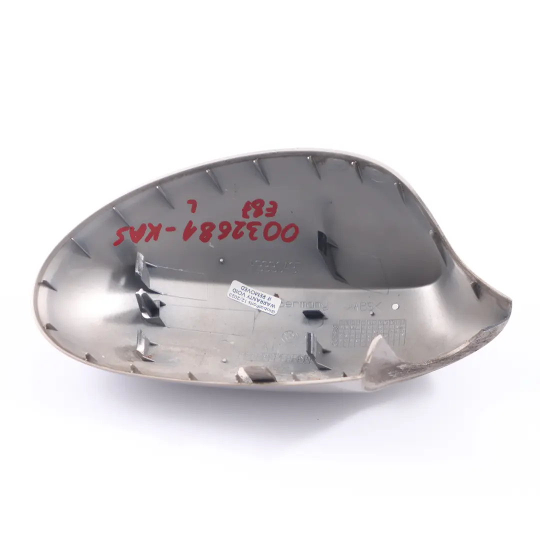 Coperchio specchietto retrovisore BMW E81 E82 E87 sinistro Kaschmir Argento A72 per con numero di parte 0032681 Coperchio specchietto retrovisore BMW E81 E82 E87 sinistro Kaschmir Argento A72 - SKU 0032681-KAS - Numero di parte 0032681