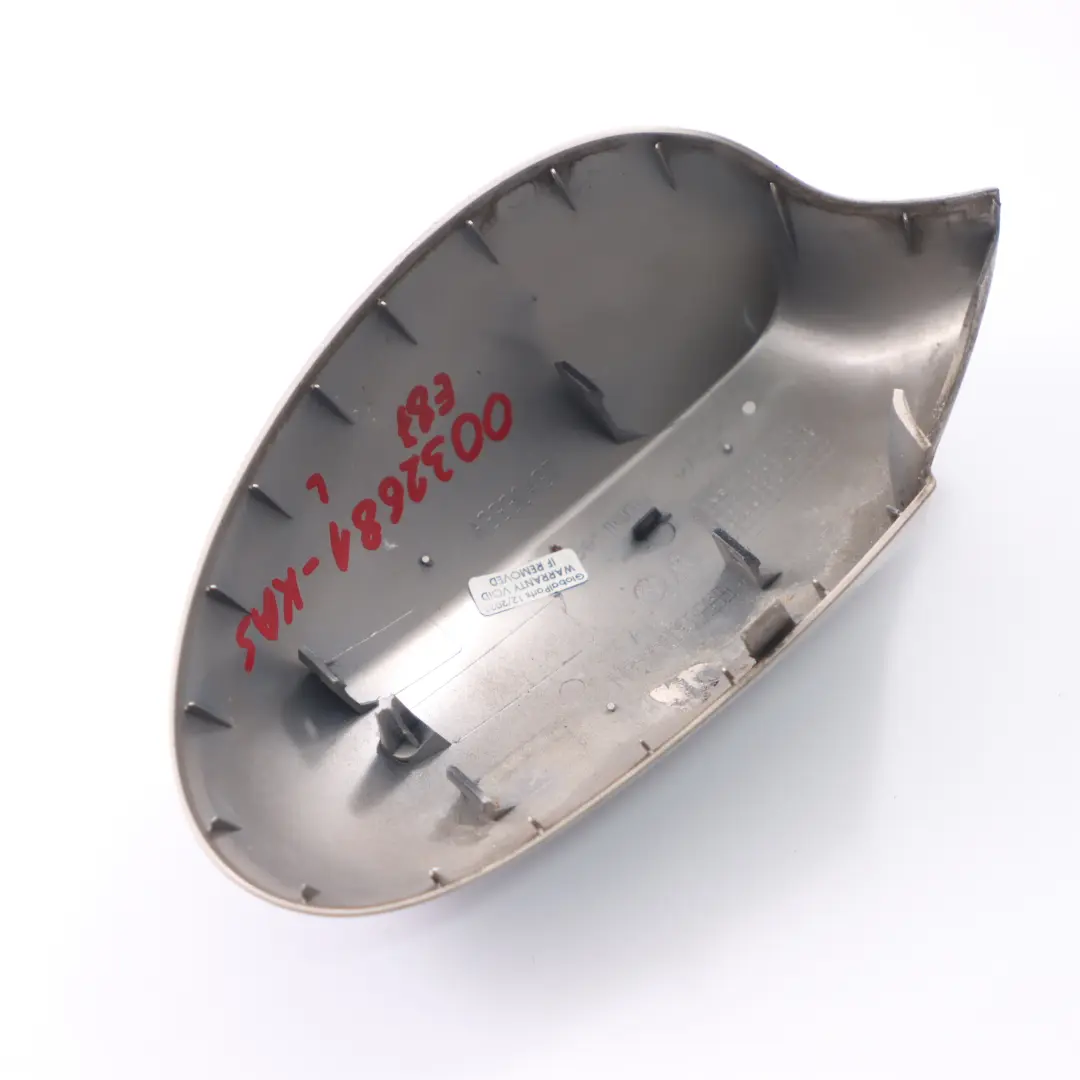 Capuchon de rétroviseur gauche Kaschmirsilber Argent A72 pour BMW E81 E82 E87 à propos du numéro de pièce 0032681 BMW E81 E82 E87 Capuchon de rétroviseur gauche Kaschmirsilber Argent A72 - SKU 0032681-KAS - Numéro de pièce 0032681