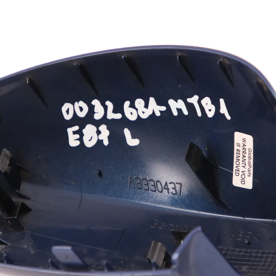  Wing Mirror Cover BMW E81 E87 Cap Casing Left N/S Montegoblau Montego Blue A51 - SKU 0032681-MTB1 - Part number 0032681