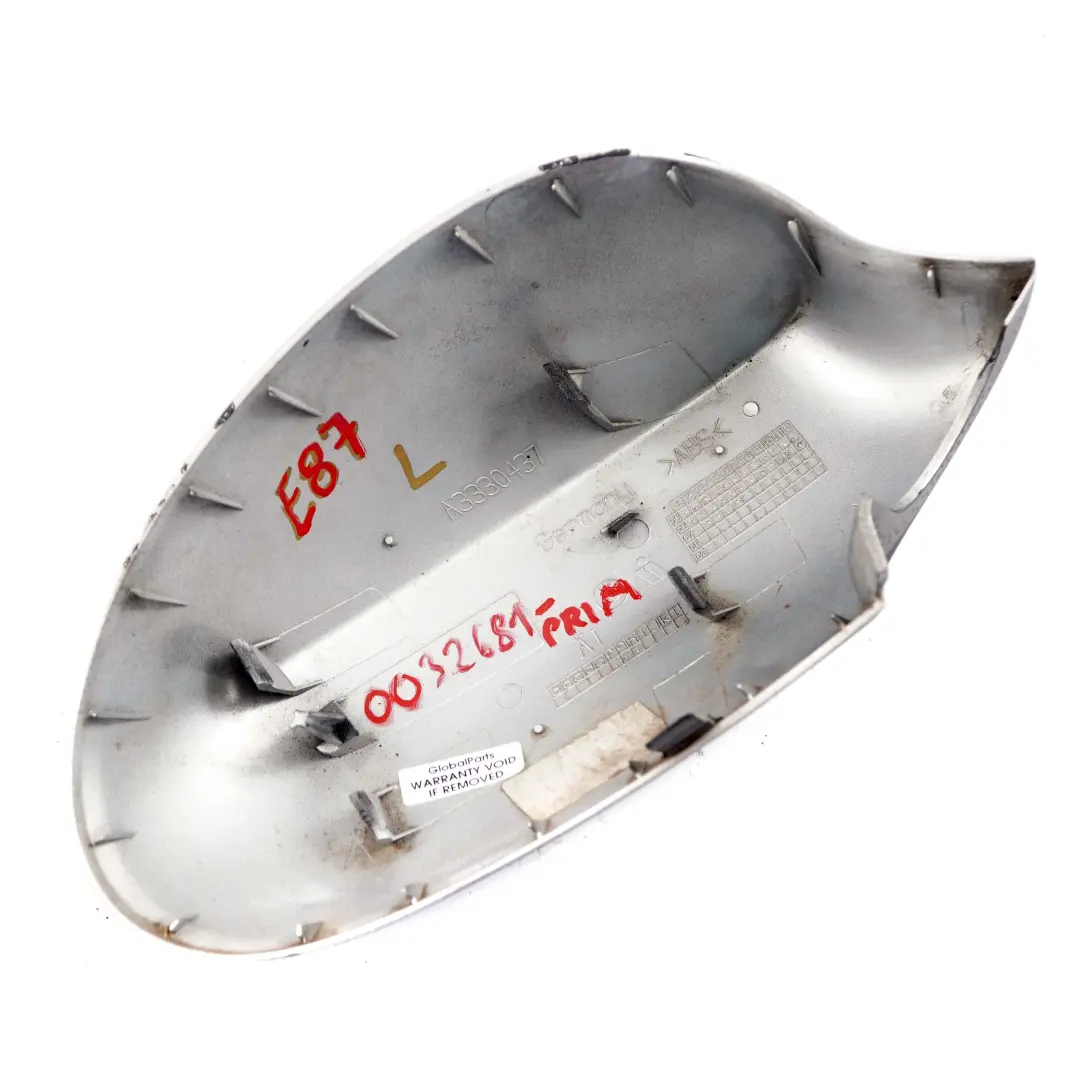 Coperchio Involucro Specchietto retrovisore sinistro Primerato per BMW E81 E87 E88 con numero di parte 0032681 BMW E81 E87 E88 Coperchio Involucro Specchietto retrovisore sinistro Primerato - SKU 0032681-PRIM - Numero di parte 0032681