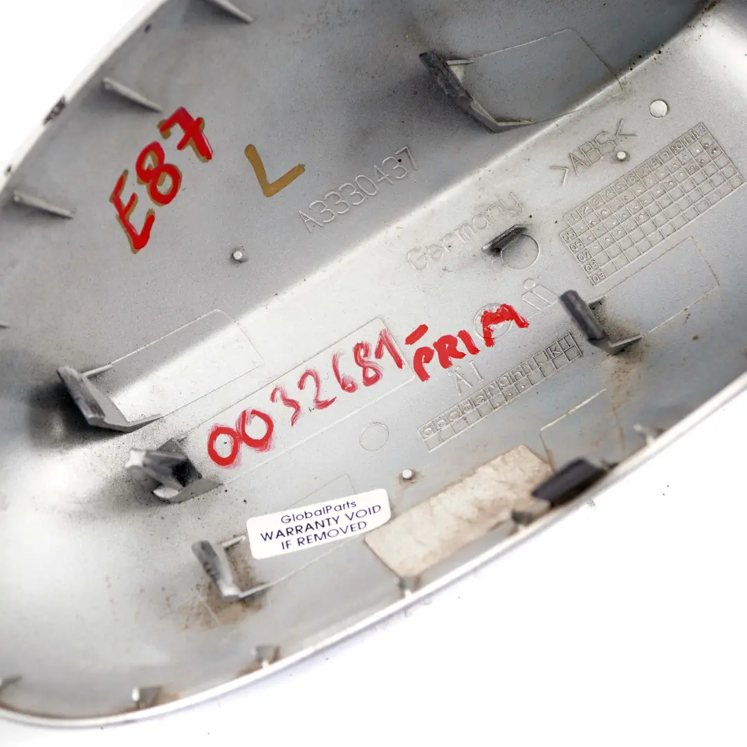 Coperchio Involucro Specchietto retrovisore sinistro Primerato per BMW E81 E87 E88 con numero di parte 0032681 BMW E81 E87 E88 Coperchio Involucro Specchietto retrovisore sinistro Primerato - SKU 0032681-PRIM - Numero di parte 0032681