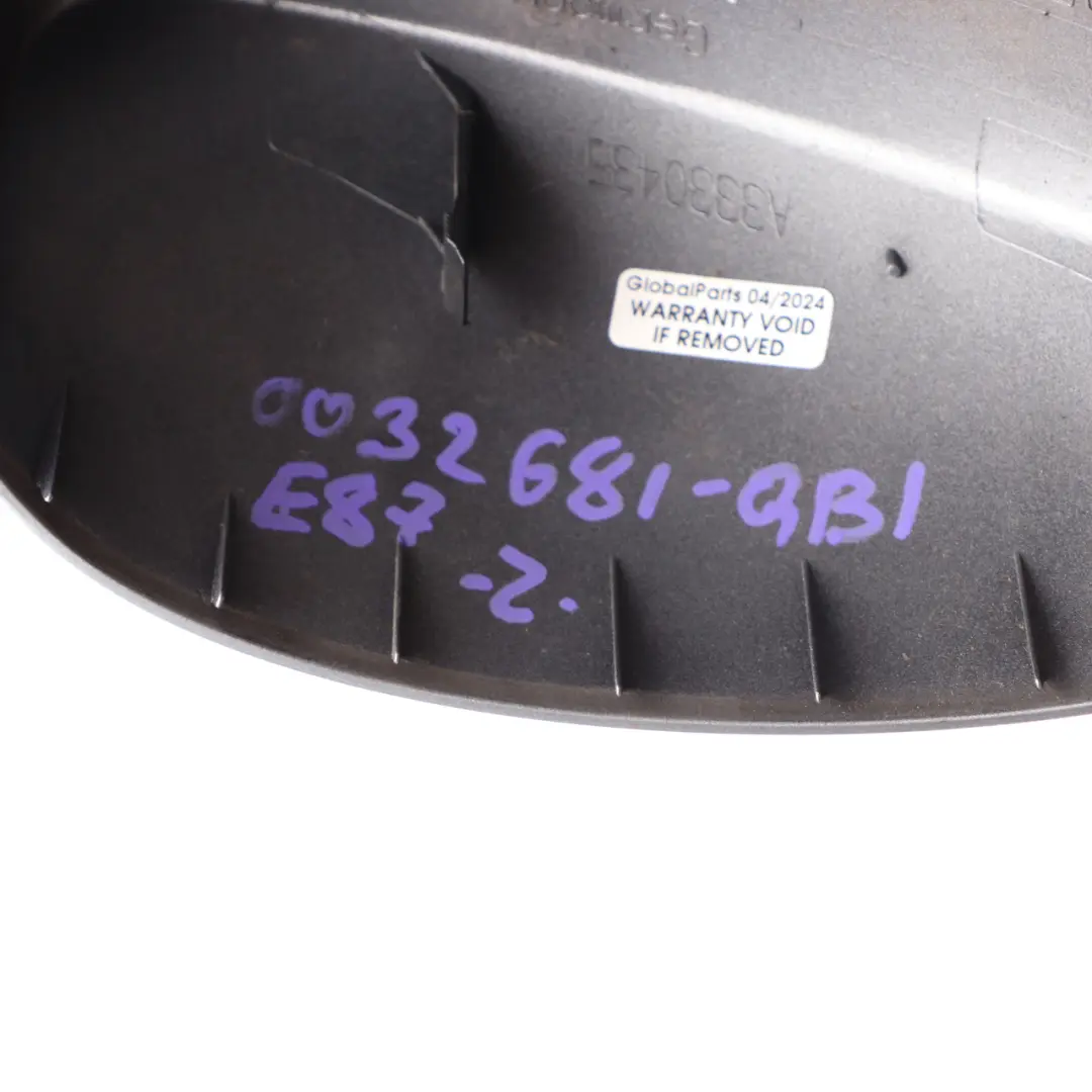 BMW E81 E87 Cover Cap Casing Left Wing Mirror N/S Quarzblau Blue - SKU 0032681-QB1 - Part number 0032681