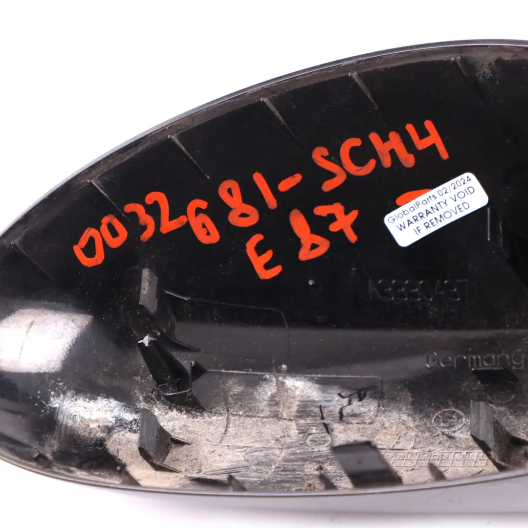  Wing Mirror Cover BMW E81 E82 E87 Cap Casing Left N/S Schwarz 2 Black - 668 - SKU 0032681-SCH4 - Part number 0032681