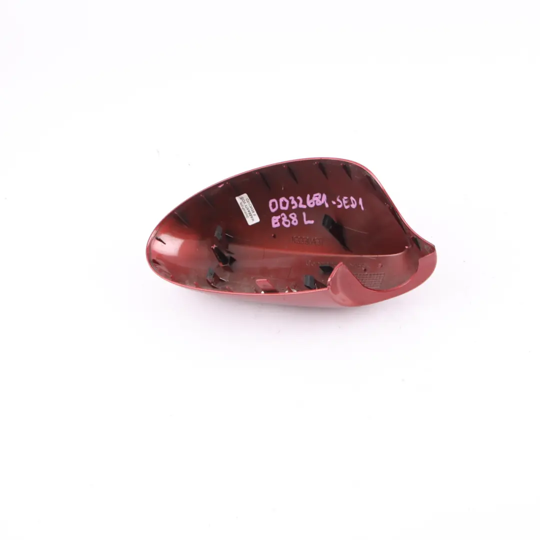 Wing Mirror Cover BMW E87 E81 Cap Casing Left N/S Sedonarot Metallic A79 Red to with Part number 0032681 Wing Mirror Cover BMW E87 E81 Cap Casing Left N/S Sedonarot Metallic A79 Red - SKU 0032681-SED1 - Part number 0032681