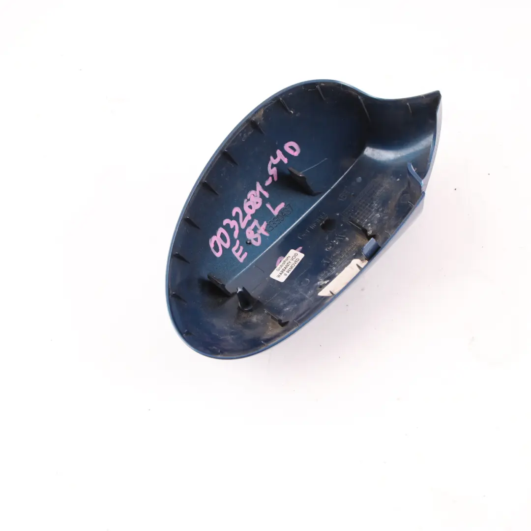 BMW E81 E87 Cover Cap Left N/S Wing Mirror Sydneyblau Metallic Blue - SKU 0032681-SYD - Part number 0032681