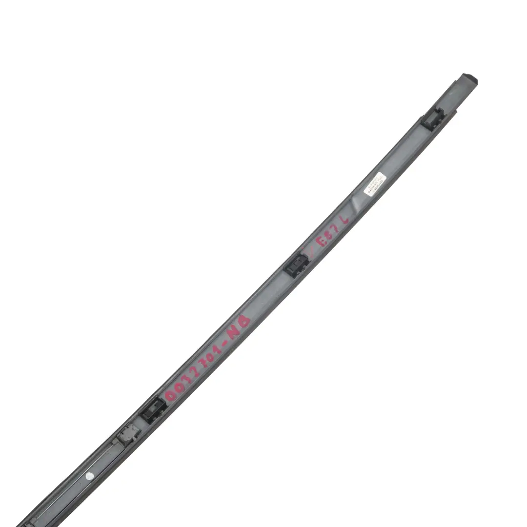 BMW 1 E81 E87 Left Roof Moulding Railing Gutter N/S Nautikblau Blue - A21 - SKU 0032701-NB - Part number 0032701