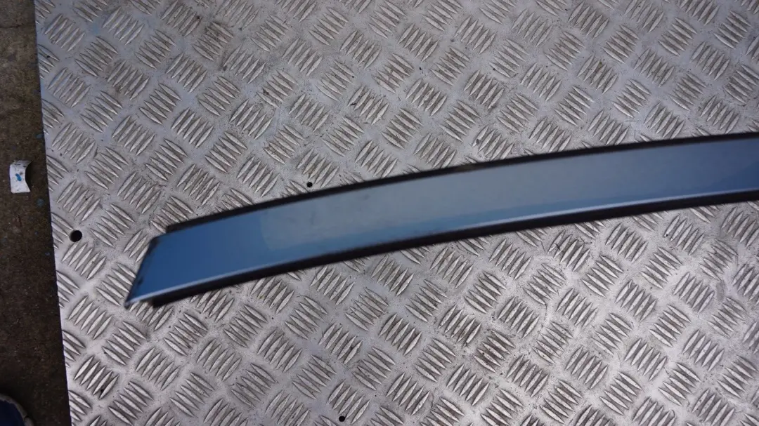 BMW 1 Series E81 E87 Left roof moulding railing N/S Bluewater Metallic Blue 896 - SKU 0032701-WB - Part number 51130032701
