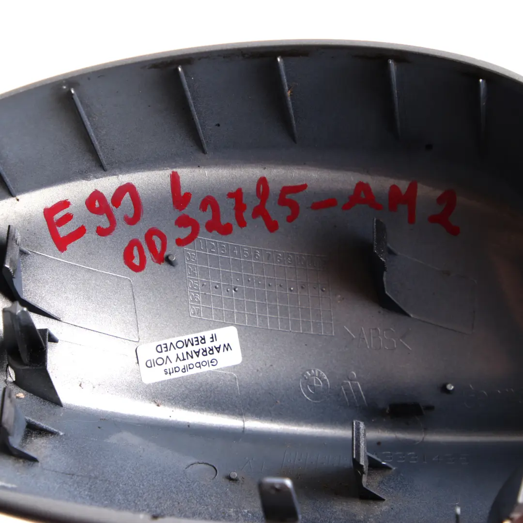 Wing Mirror Cover BMW E90 E91 Left Cap N/S Casing Arktis Arctic Metallic A34 to with Part number 0032725 Wing Mirror Cover BMW E90 E91 Left Cap N/S Casing Arktis Arctic Metallic A34 - SKU 0032725-AM2 - Part number 0032725