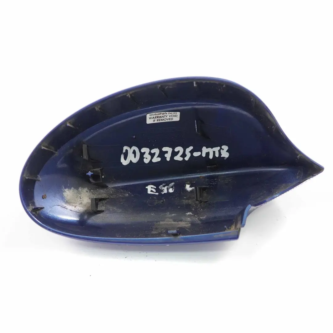  Espejo Retrovisor BMW E90 E91 Tapa Izquierda Carcasa Montego Azul - A51 - SKU 0032725-MTB - Número de pieza 0032725