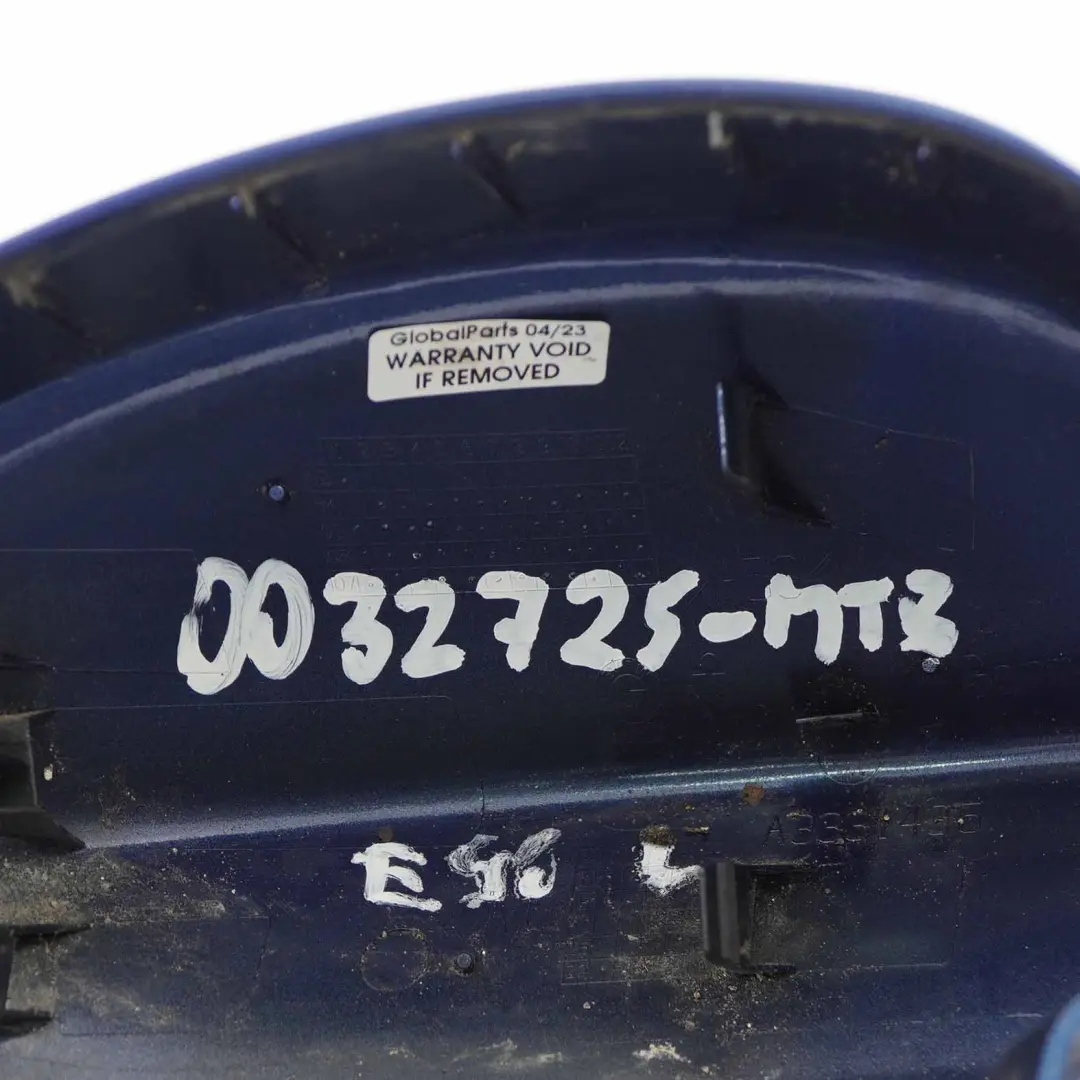  Espejo Retrovisor BMW E90 E91 Tapa Izquierda Carcasa Montego Azul - A51 - SKU 0032725-MTB - Número de pieza 0032725