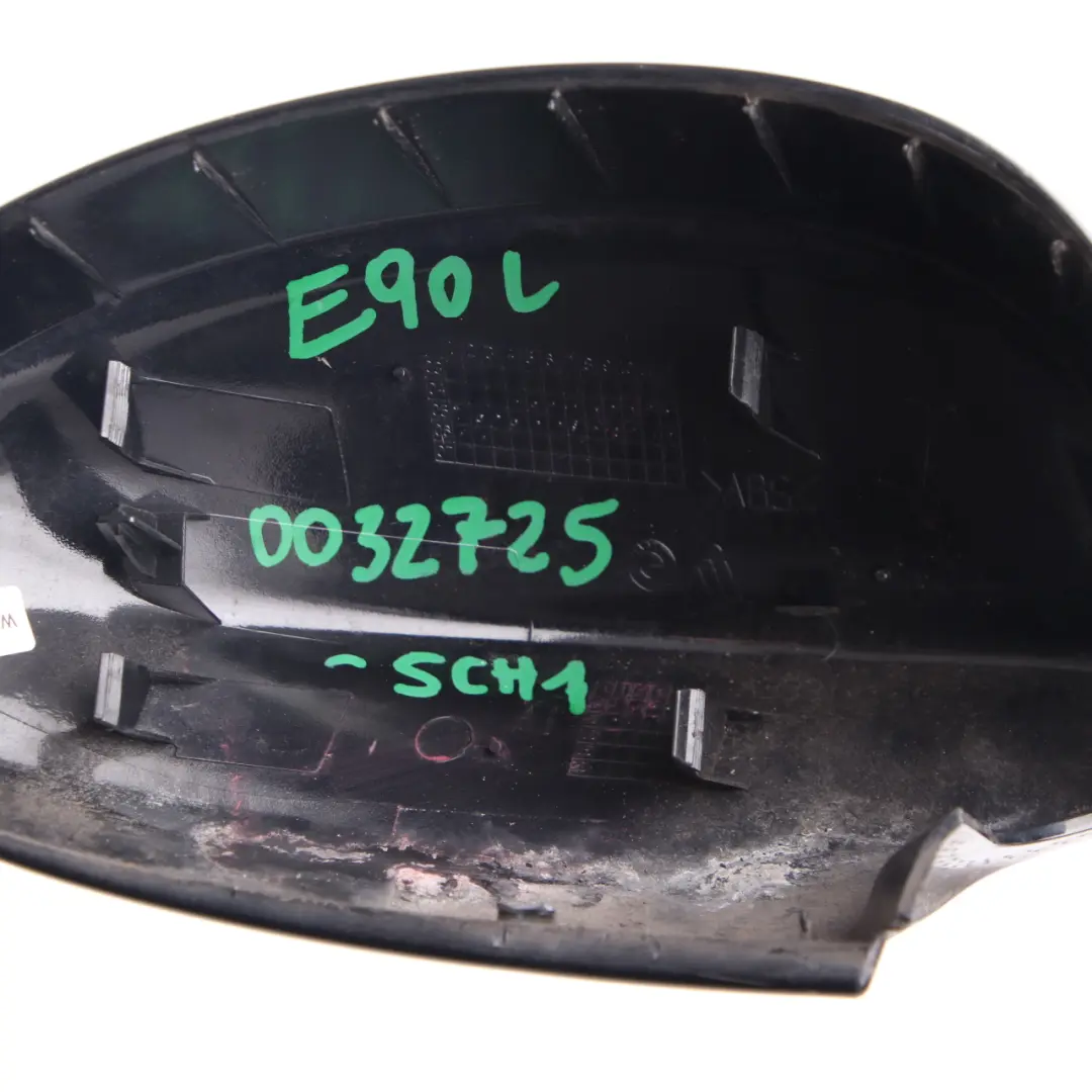BMW 3 1 E90 E91 Left Cover Cap N/S Casing Wing Mirror Black Schwarz 668 - SKU 0032725-SCH1 - Part number 0032725