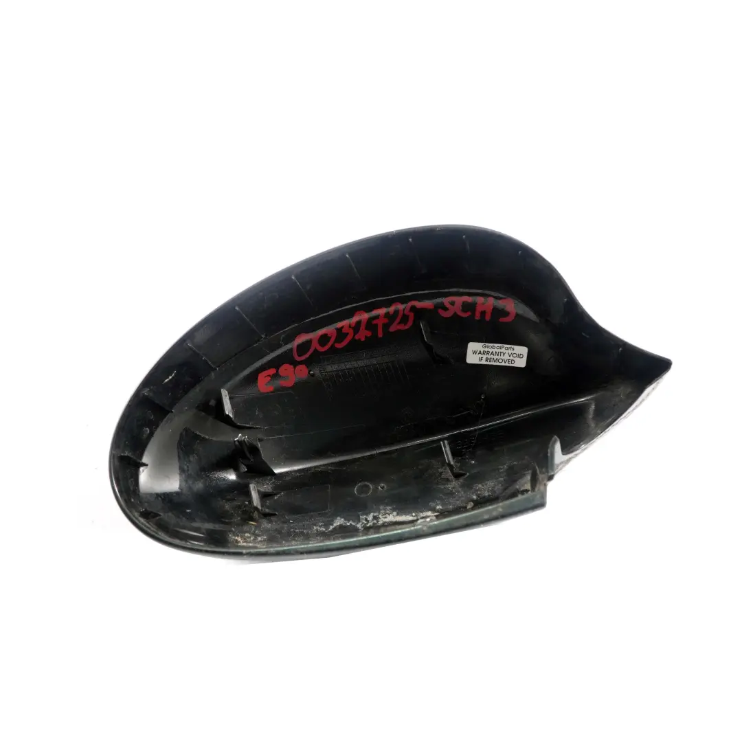  Mirror Cover BMW E90 E91 Left N/S Cap Trim Casing Wing Black Schwarz 668 - SKU 0032725-SCH3 - Part number 0032725