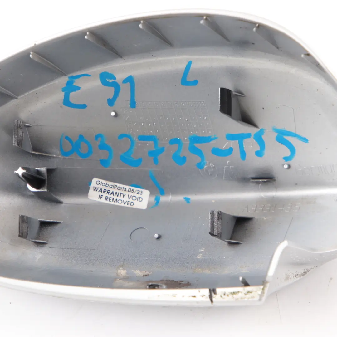 BMW E90 E91 Lewa Obudowa Osłona Lusterka Titansilber Silver 354 - SKU 0032725-TS5 - Numer Części 0032725