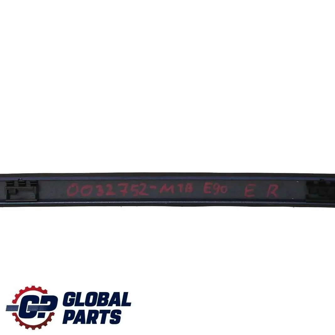BMW E90 Roof Moulding Railing Gutter Right O/S Montegoblau Blue - A51 - SKU 0032752-MTB - Part number 0032752