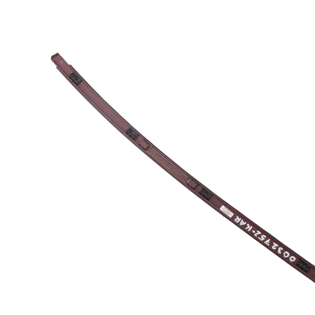 BMW 3 E90 Right Roof Moulding Railing Trim O/S Karmesinrot Crimson Red - A61 - SKU 0032752-KAR - Part number 0032752