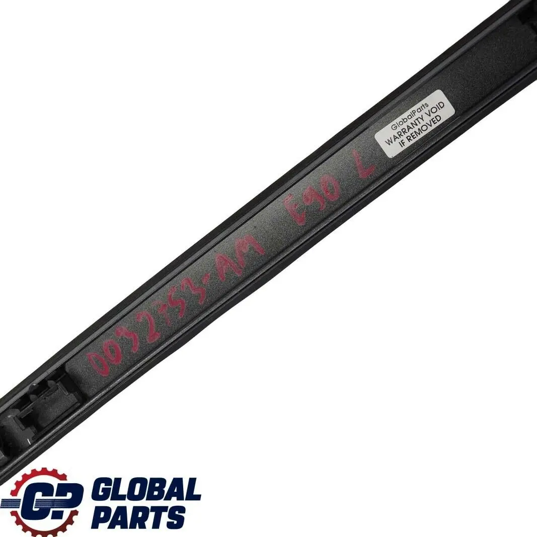 BMW 3 Series E90 Left Roof Moulding Railing Trim N/S Arktis Arctic Metallic A34 - SKU 0032753-AM - Part number 32753