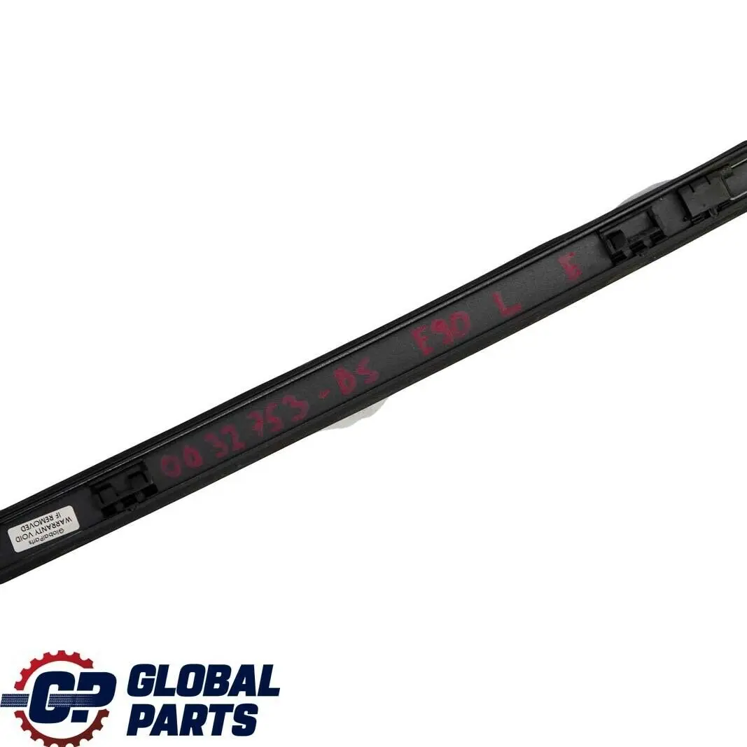 BMW E90 Listwa Ozdobna Dachu Dachowa Lewa Czarna Black Saphire - 475 - SKU 0032753-BS - Numer Części 51130032753