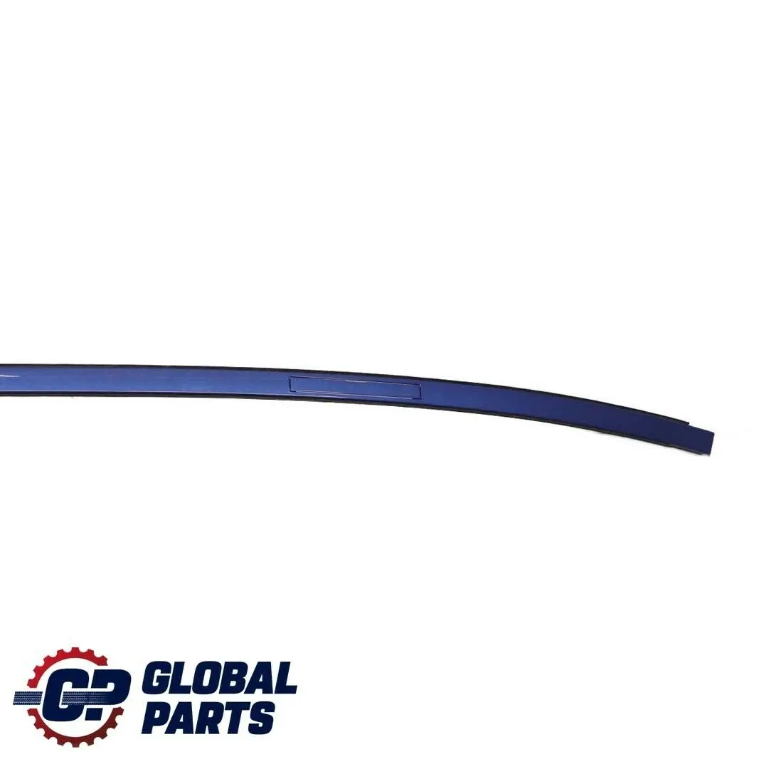 BMW E90 Left Roof Moulding Railing Gutter Trim N/S Montegoblau Blue A51 - SKU 0032753-MTB - Part number 51130032753