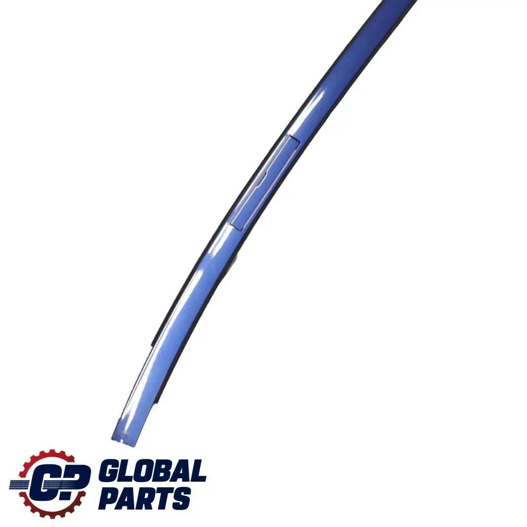 BMW E90 Left Roof Moulding Railing Gutter Trim N/S Montegoblau Blue A51 - SKU 0032753-MTB - Part number 51130032753