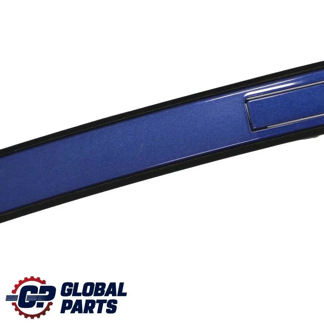 Techo Izquierdo Moldura Barandilla Canalon Trim Montegoblau Azul A51 para BMW E90 con número de pieza 51130032753 BMW E90 Techo Izquierdo Moldura Barandilla Canalon Trim Montegoblau Azul A51 - SKU 0032753-MTB - Número de pieza 51130032753