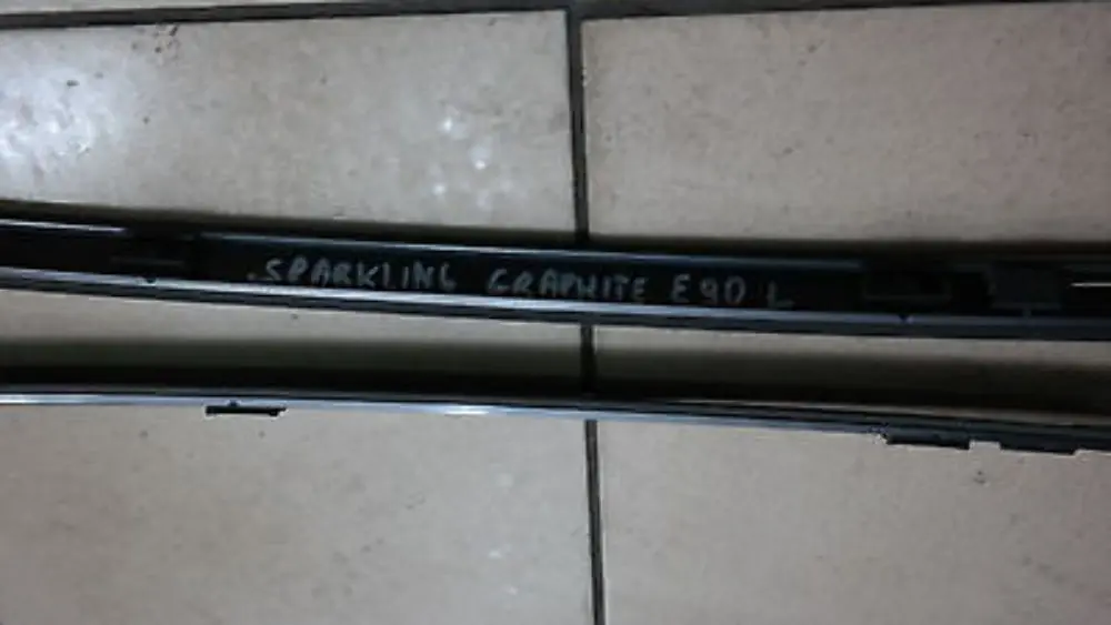 Juego De molduras De techo izquierda y derecha Sparkling Graphite BMW E90 E90N - SKU 0032753-SG1 - Número de pieza 51130031142 51130031141