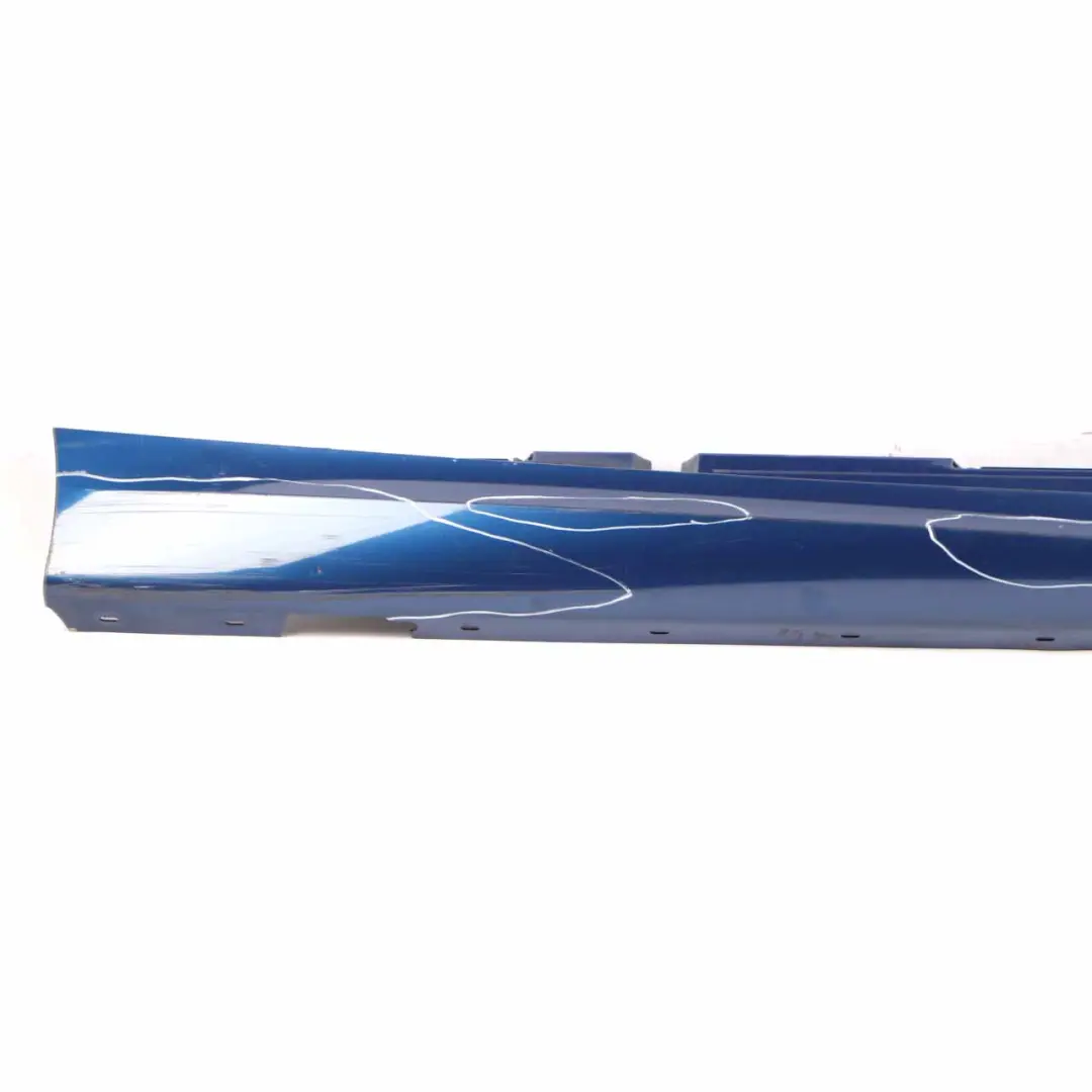 BMW E87 Sill Strip Side Skirt Right O/S Monacoblau Monaco Blue Metallic - A35 - SKU 0032948-MB1 - Part number 0032948