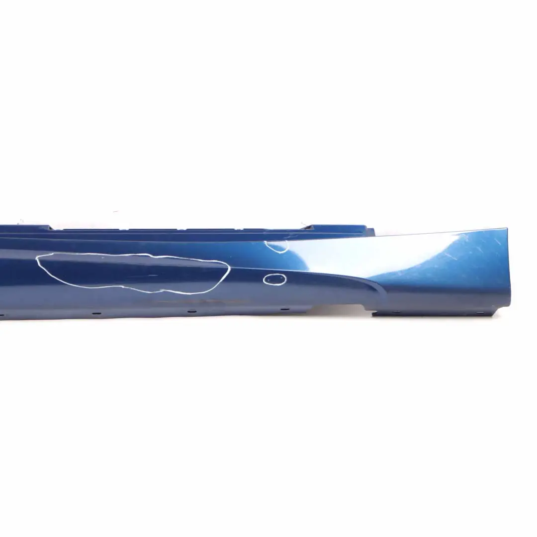 Sill Strip Side Skirt Right O/S Monacoblau Monaco Blue Metallic - A35 to BMW E87 with Part number 0032948 BMW E87 Sill Strip Side Skirt Right O/S Monacoblau Monaco Blue Metallic - A35 - SKU 0032948-MB1 - Part number 0032948