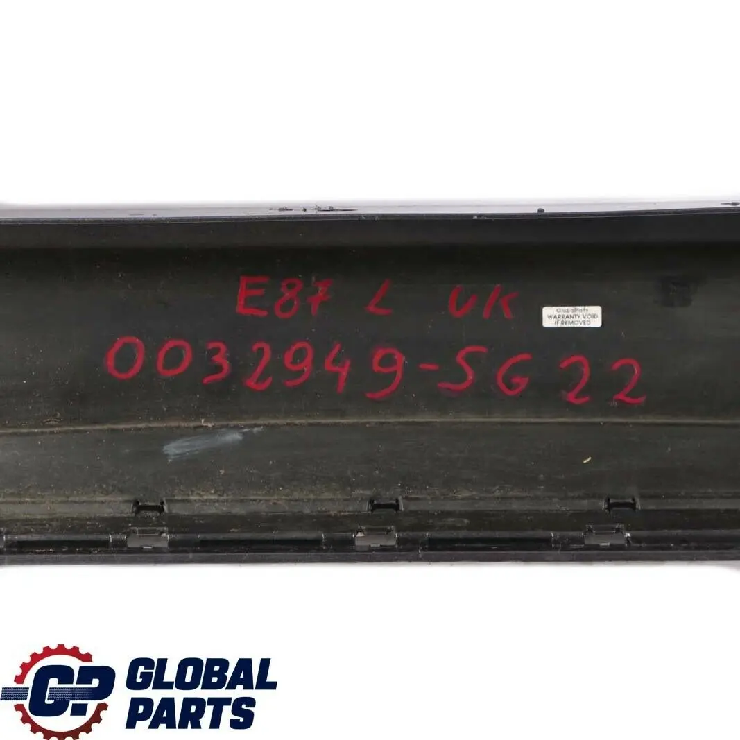 Bas de Porte Couverture Seuil a Gauche Mousseux Graphite Metallisee pour BMW 1 E87 à propos du numéro de pièce 51770032949 BMW 1 E87 Bas de Porte Couverture Seuil a Gauche Mousseux Graphite Metallisee - SKU 0032949-SG5 - Numéro de pièce 51770032949