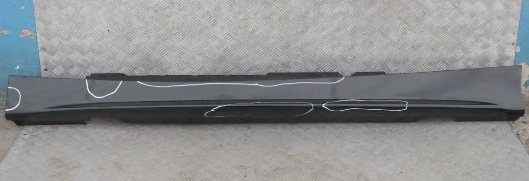 BMW 20 E87 Listón umbral faldón lateral izquierdo Zafiro negro metalizado - SKU 0032949-BS20 - Número de pieza 32949
