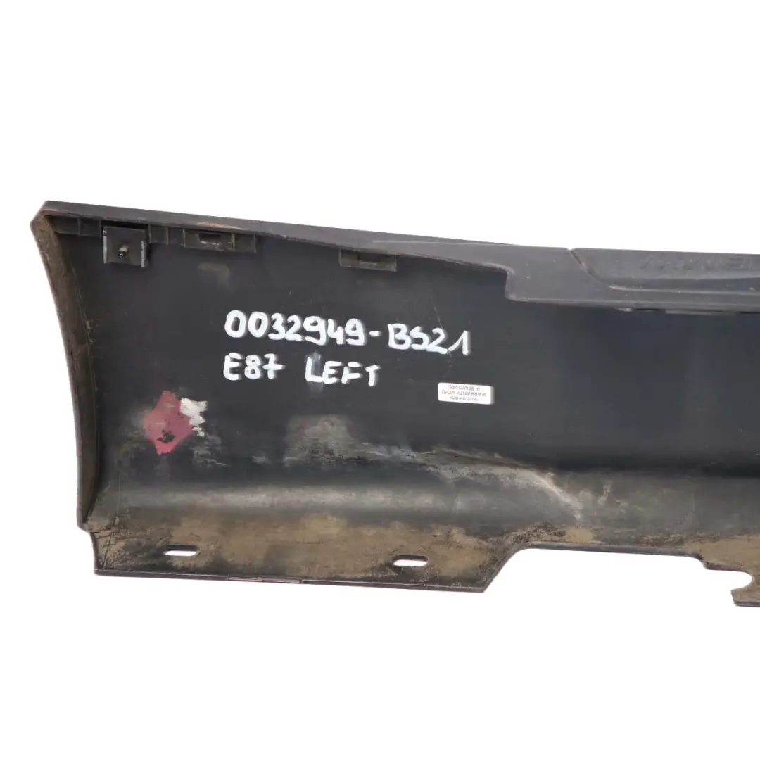 Sill Strip Side Skirt Left N/S Trim Panel Black Sapphire Metallic - 354 to BMW E87 with Part number 0032949 BMW E87 Sill Strip Side Skirt Left N/S Trim Panel Black Sapphire Metallic - 354 - SKU 0032949-BS21 - Part number 0032949