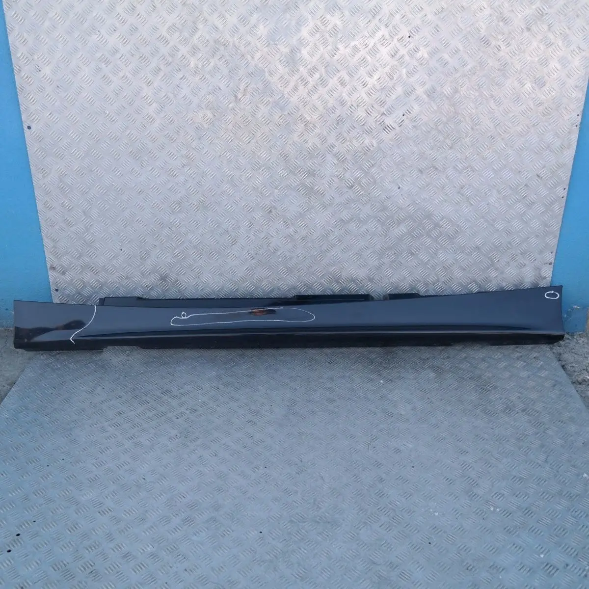 BMW E87 Sill Strip Faldón Lateral Izquierdo Negro Zafiro Metálico - 475
