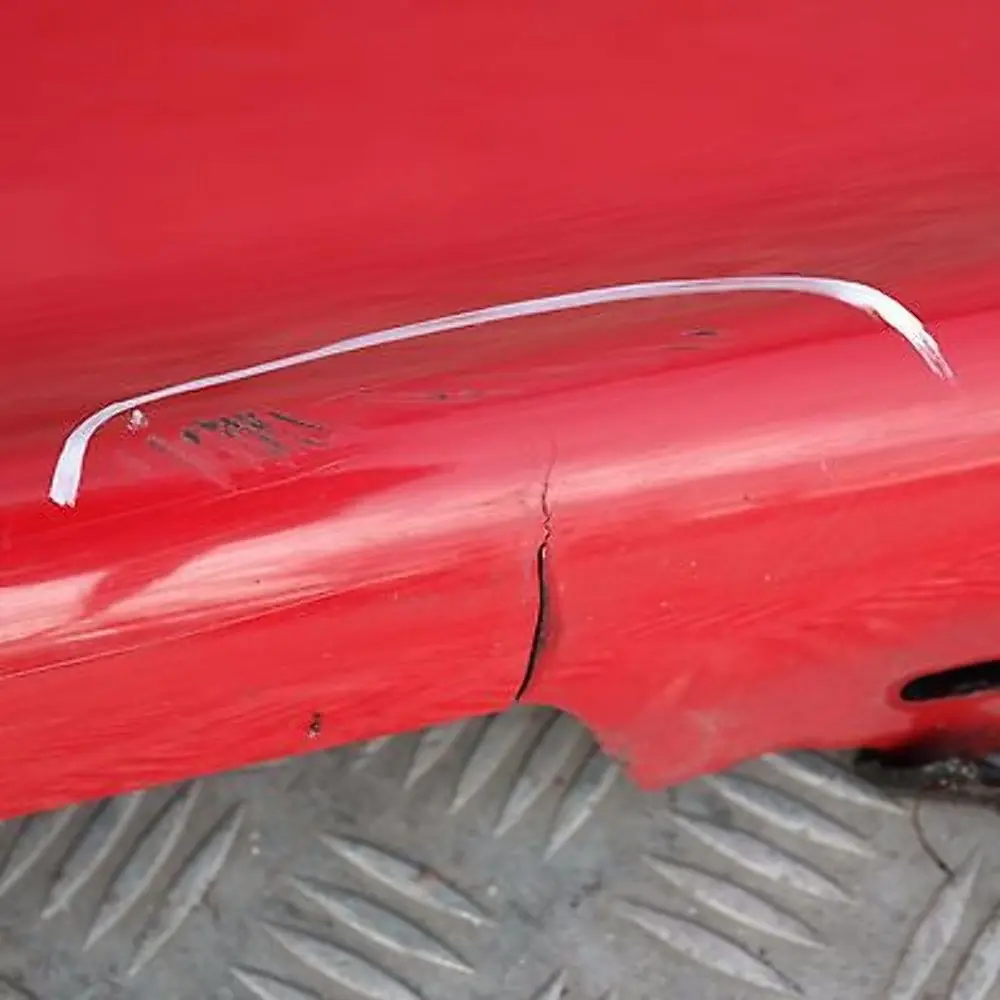 BMW E87 Listello Portiera Apertura Gonna SX Rosso Giappone Rot - SKU 0032949-JR1 - Numero di parte 51770032949