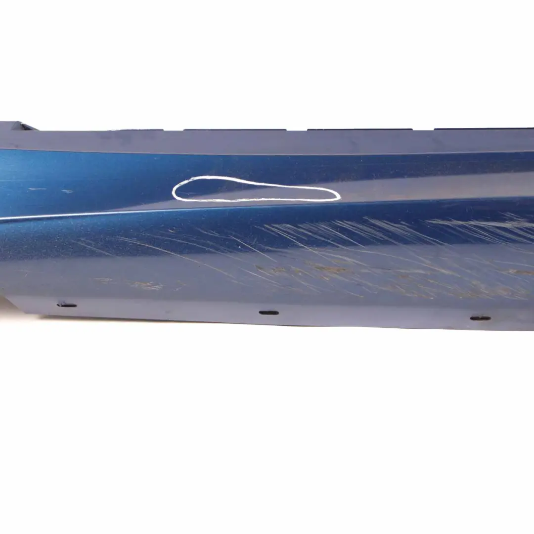 Sill Strip Side Skirt Left N/S Monacoblau Monaco Blue Metallic - A35 to BMW E87 with Part number 32949 BMW E87 Sill Strip Side Skirt Left N/S Monacoblau Monaco Blue Metallic - A35 - SKU 0032949-MB - Part number 32949