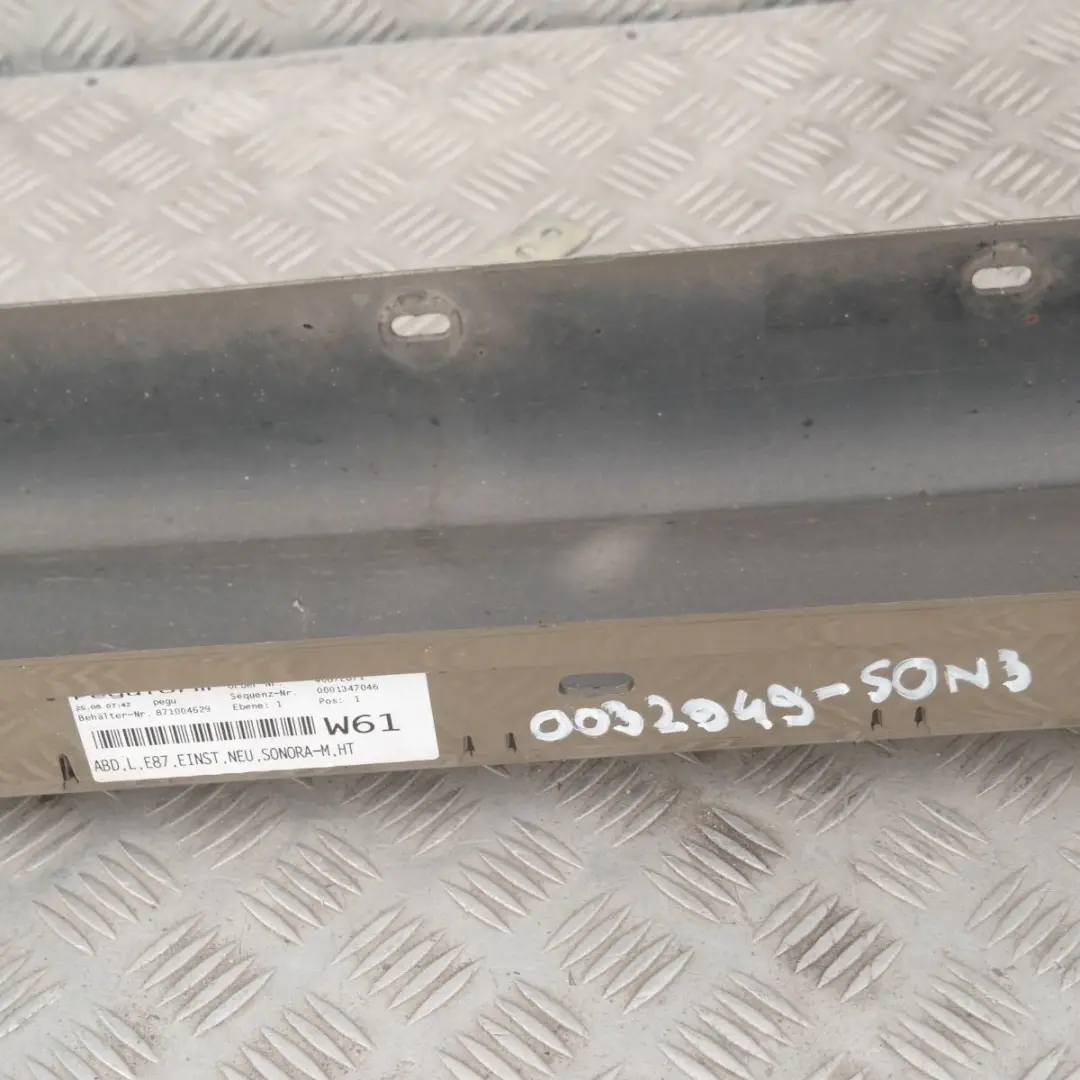 BMW 3 E87 Sill Strip Side Skirt Left Sonora Metallic - A23 - SKU 0032949-SON3 - Número de pieza 51770032949
